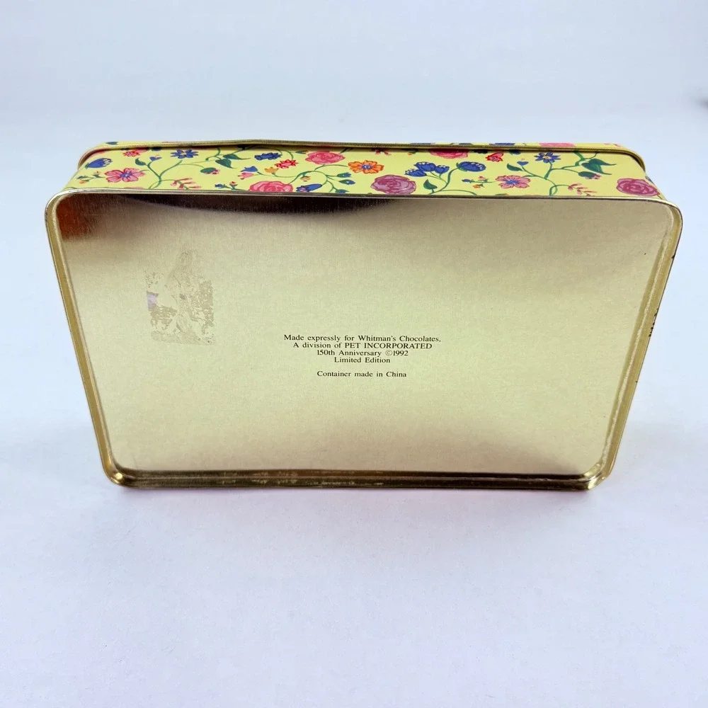 Whitman's Sampler 150th Anniversary Limited Edition‎ Tin 1992 Floral Vintage